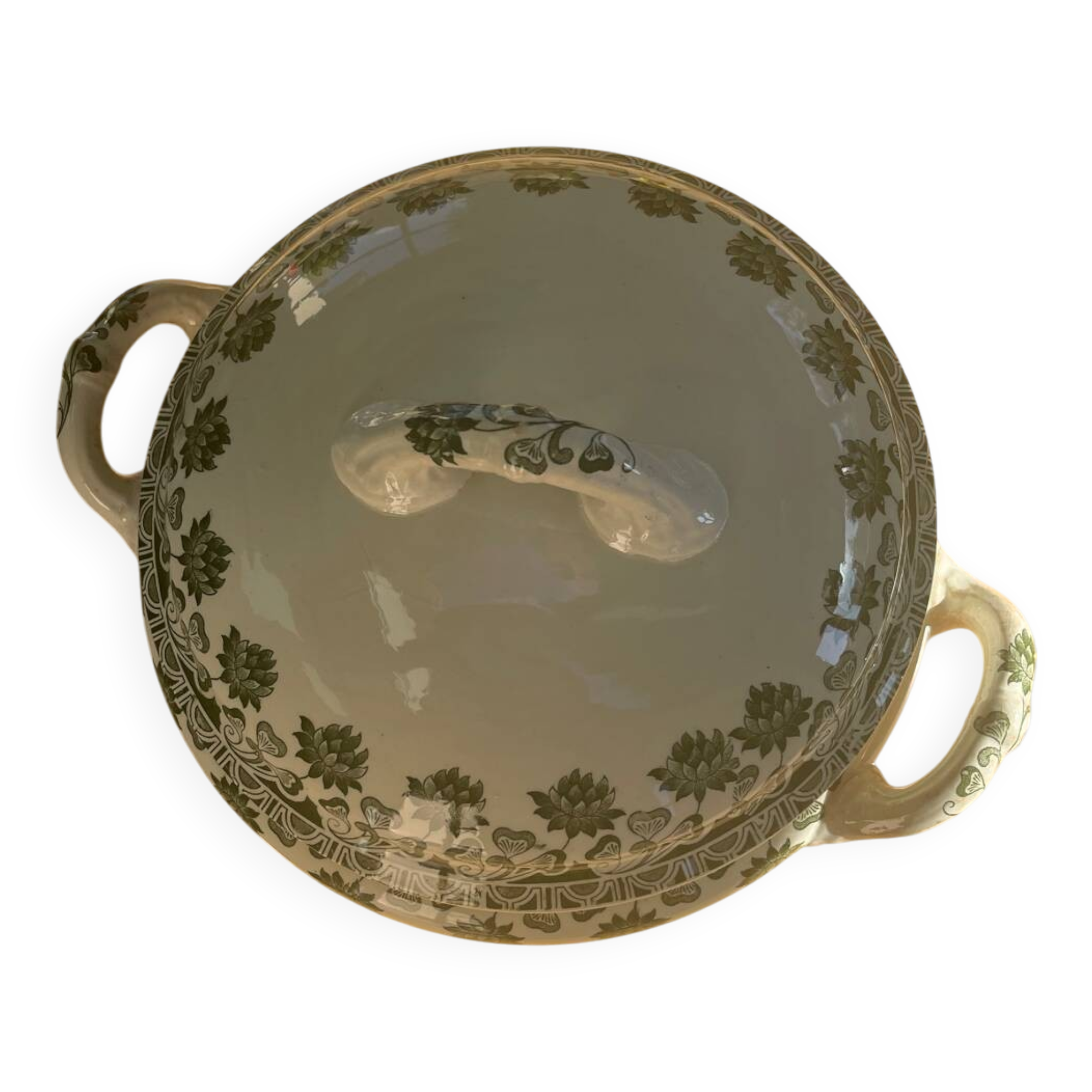 Soupière Badonviller modèle trèfle