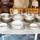 Limoges porcelain service 86 pieces gold 24K