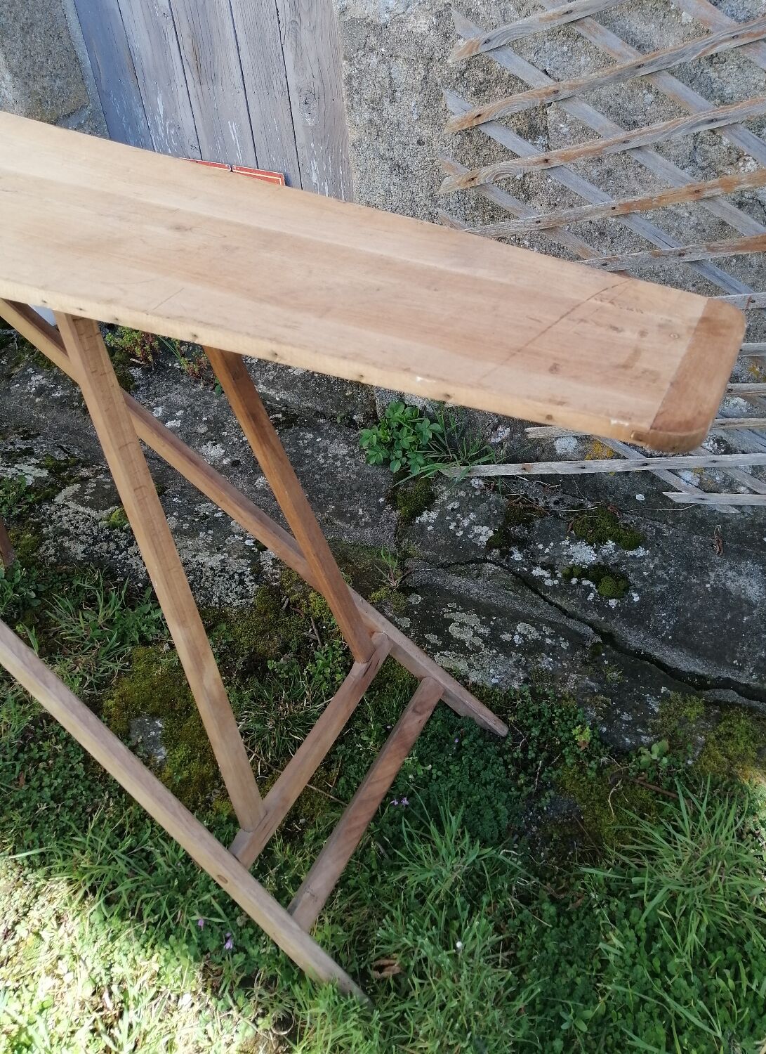 Wooden ironing board