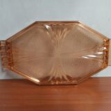Vintage pink glass top
