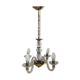 50's vintage glass and brass suspension