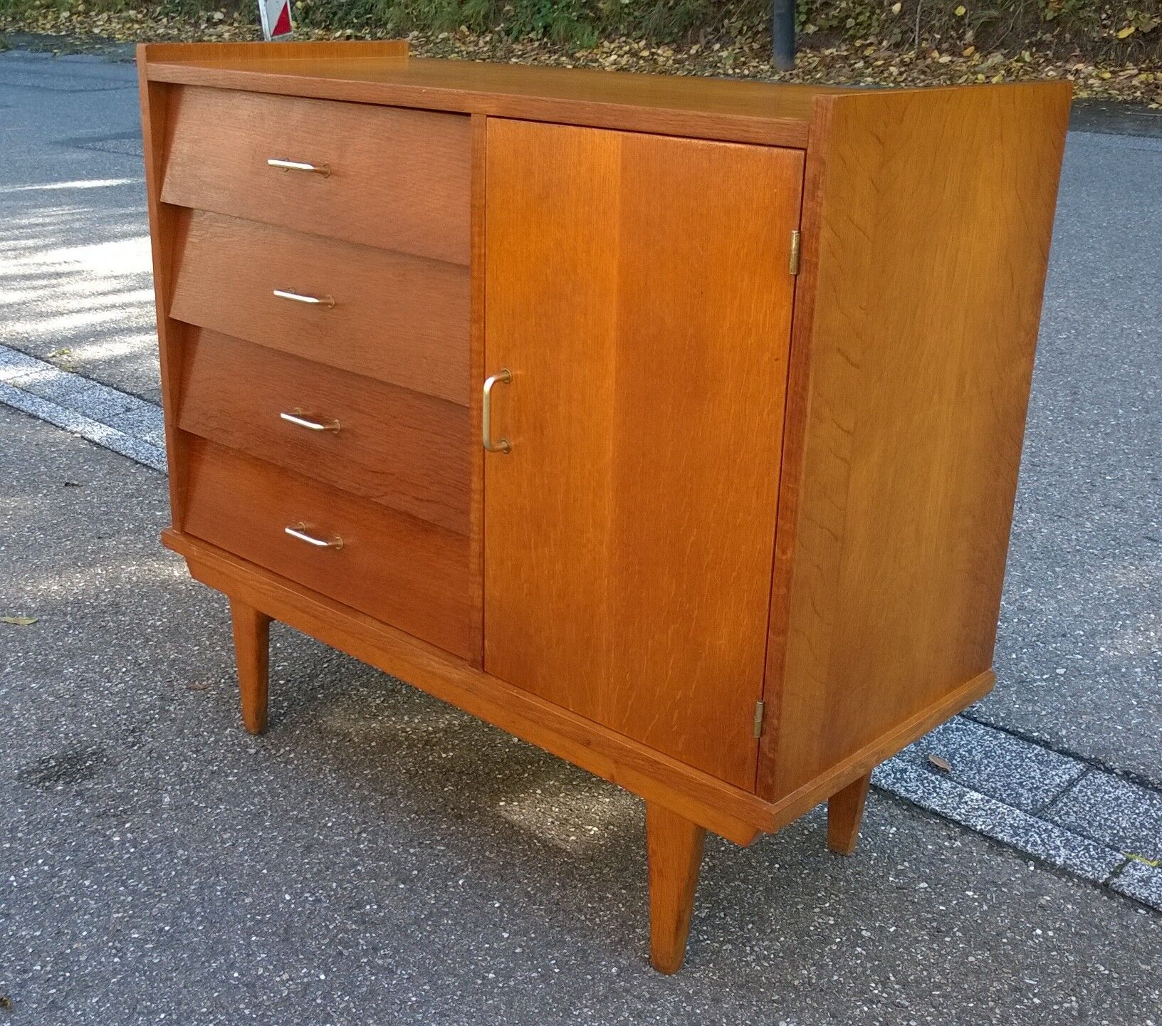 Vintage golden oak dresser