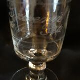 6 wine glasses "Souvenir de la Fête" early XXth