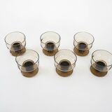 Set of dessert bowls, Italian design, 1970s, made in Italy