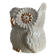 Vintage ceramic owl cache pot signed