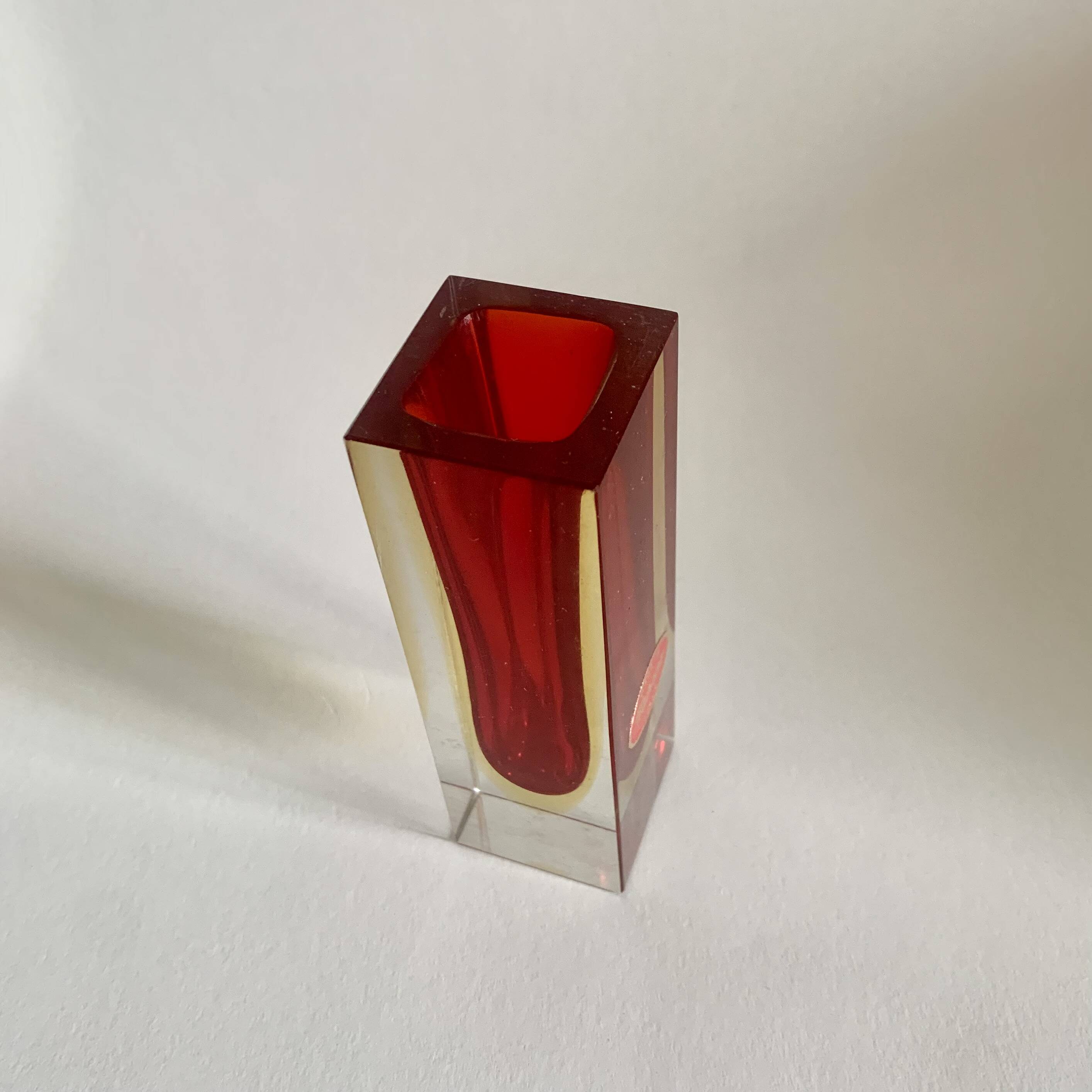 Vase by F. Poli for Murano, Italy, 1970s
