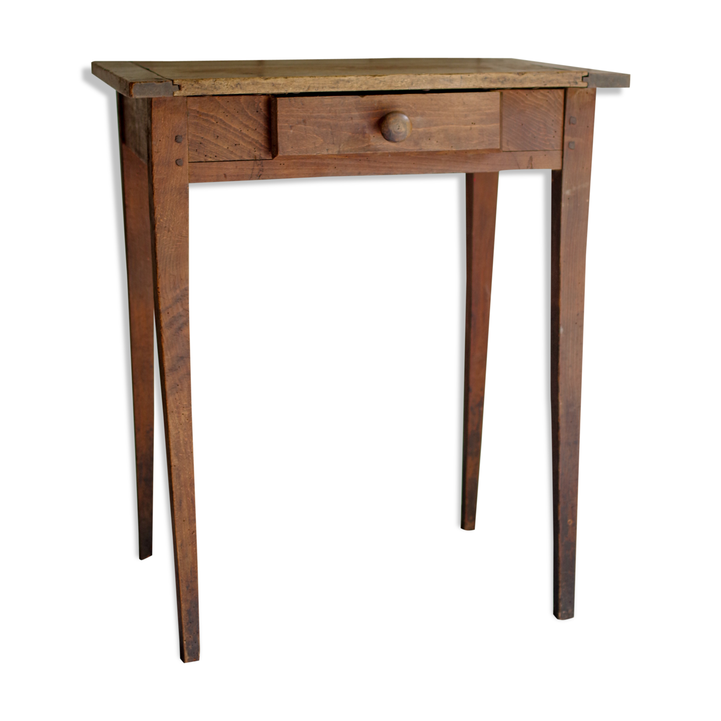 Small farm table-old rustic wooden desk years 50