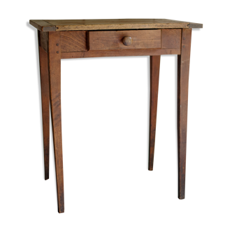 Small farm table-old rustic wooden desk years 50