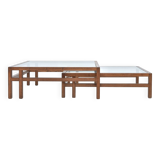 Jean-Michel Wilmotte “Silène” nesting coffee tables Ca. 1977.