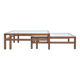 Jean-Michel Wilmotte tables basses gigognes « Silène » Ca. 1977.