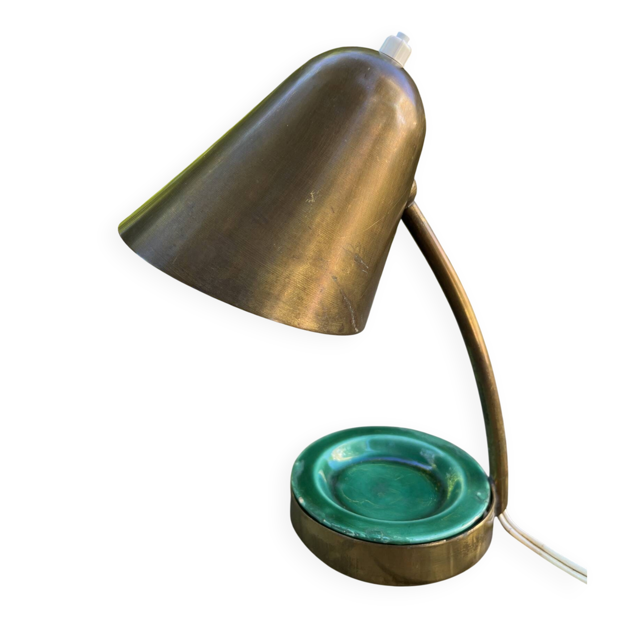 Small vintage brass lamp