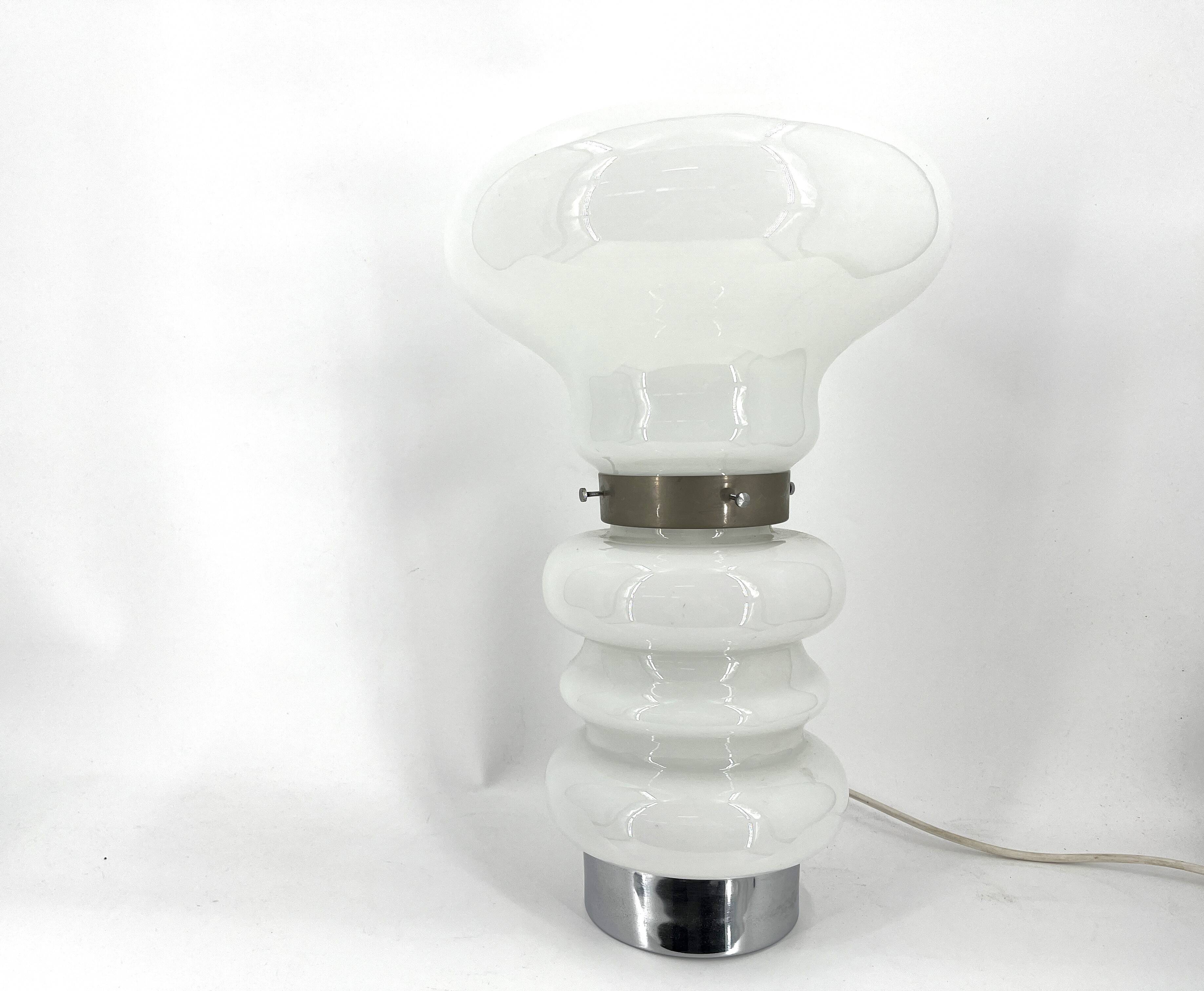 Vintage murano glass table lamp, 1960s