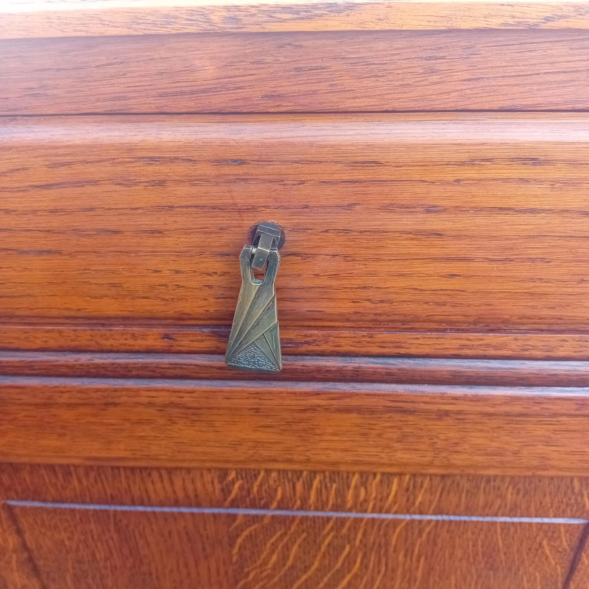 Art Deco oak jam cabinet