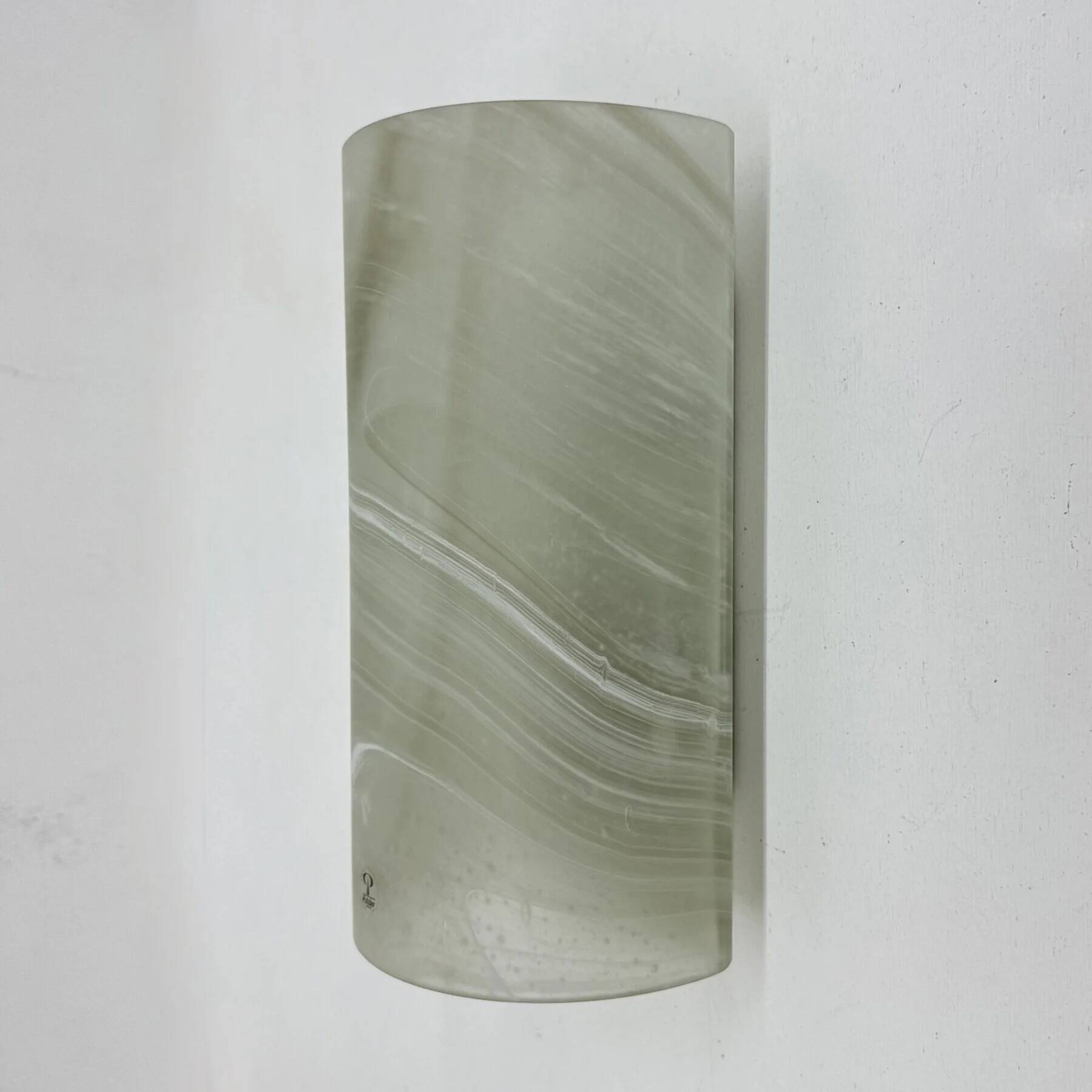 Peil & Putzer glass wall lamp sconce, 1970s