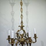 Lustre 6 lumières en bronze