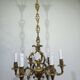 6-light bronze chandelier