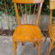 Lot of four old bistro chairs