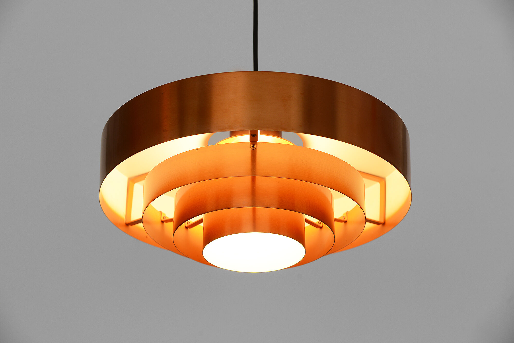 Pendant light Roulet by Jo Hammerborg for Fog & Mørup. Denmark 1960s.