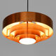 Pendant light Roulet by Jo Hammerborg for Fog & Mørup. Denmark 1960s.
