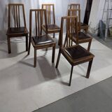 Set of 6 Dining Chairs by Mobil Girgi, 1970s