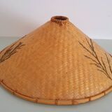 Wicker lampshade