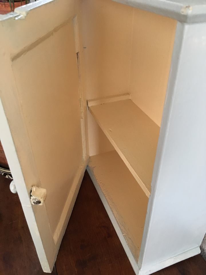 Sixties wooden toilet cabinet