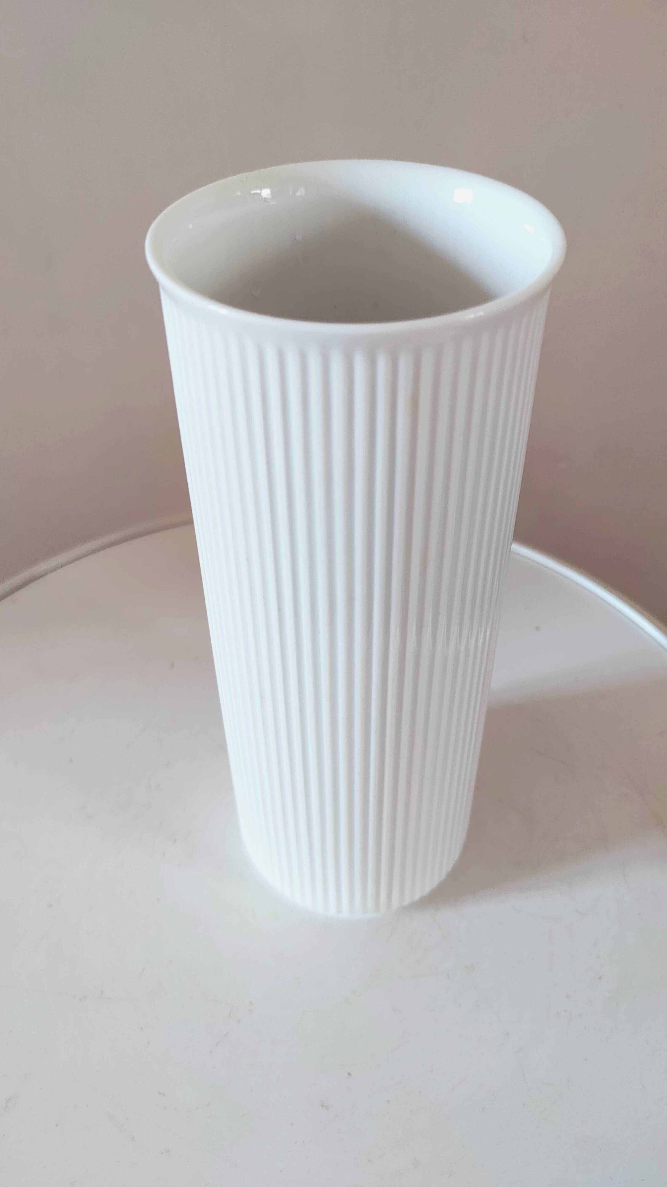 Arzberg porcelain scroll vase from the 70s