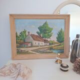 Oil on canvas landscape