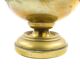 Art Nouveau sugar bowl, brass, cobalt glass, Sweden, early 20th century