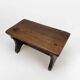 Small old wooden bench or footstool
