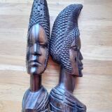 2 bustes africain
