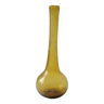 Vase soliflore en verre de Biot ambré
