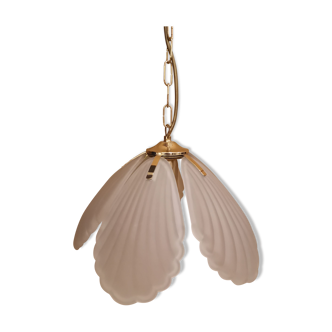 Suspension tulip glass paste and brass