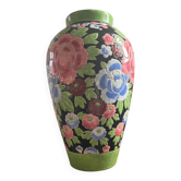 Large Keramis vase – Art Deco period with peony motif