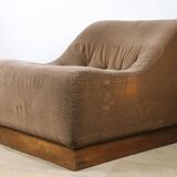 Vintage velvet armchair, 1970
