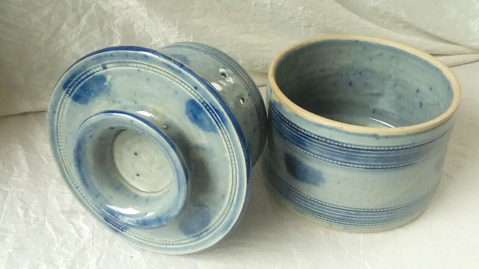 Blue sandstone water dish