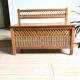 Wooden chest and rattan