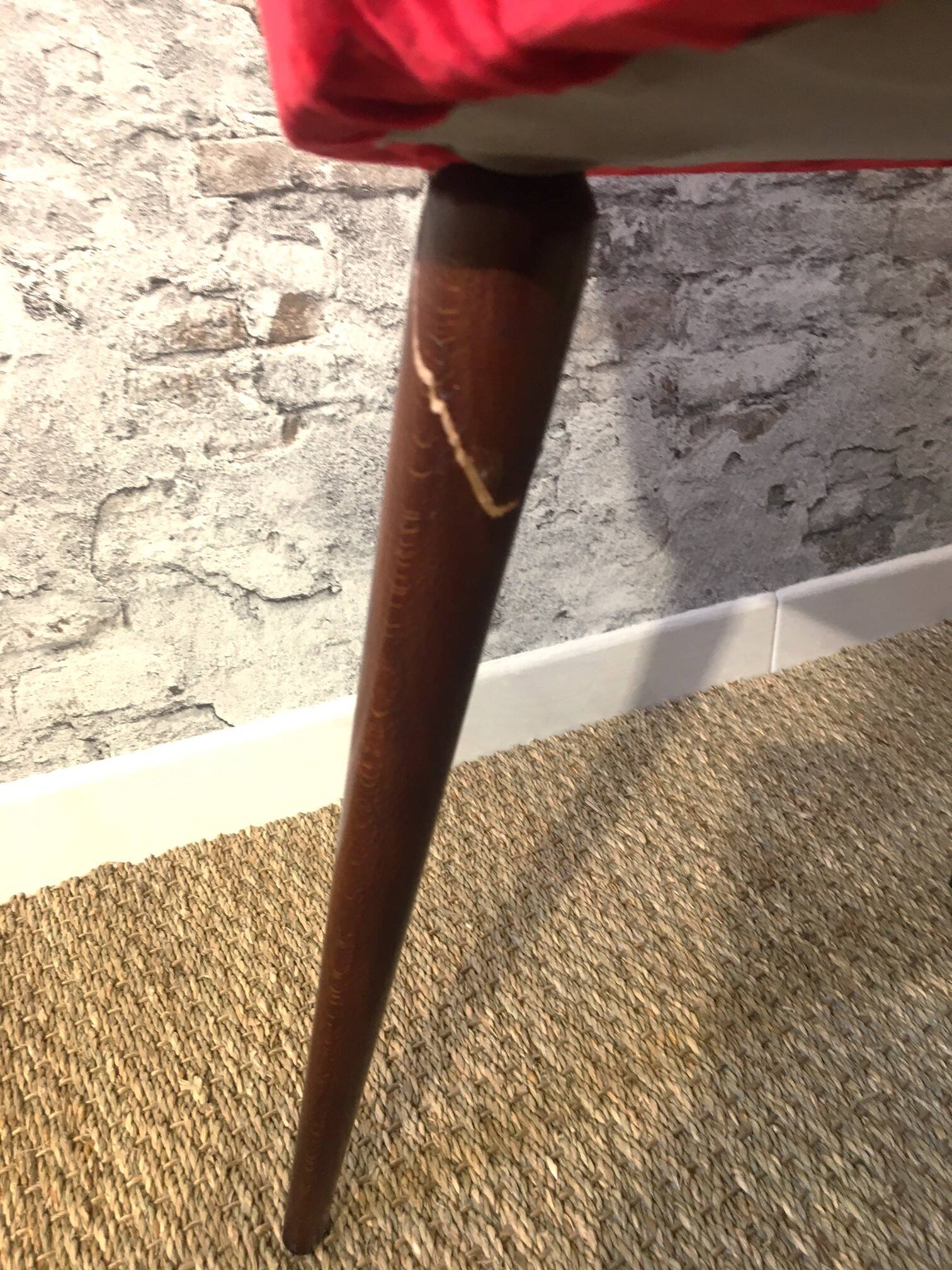 Set of 2 70s chairs reupholstered in fine velvet