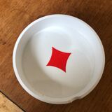 Set of 4 ashtrays playing cards crippa milano
