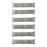 Lot de 6 porte-couteaux en cristal torsadé