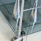 Coffee table / chrome and smoked glass by Max Sauze