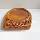 Teak tray hand-carved