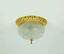 Vintage soelken ceiling lamp textured glass and gilt aluminum 1970s - 2 available