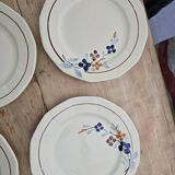 9 Sarreguemines plates model 5041