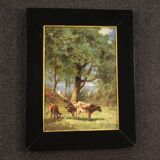 Tableau italien signé paysage