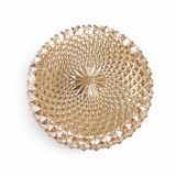 Golden spiral ceiling light fixture