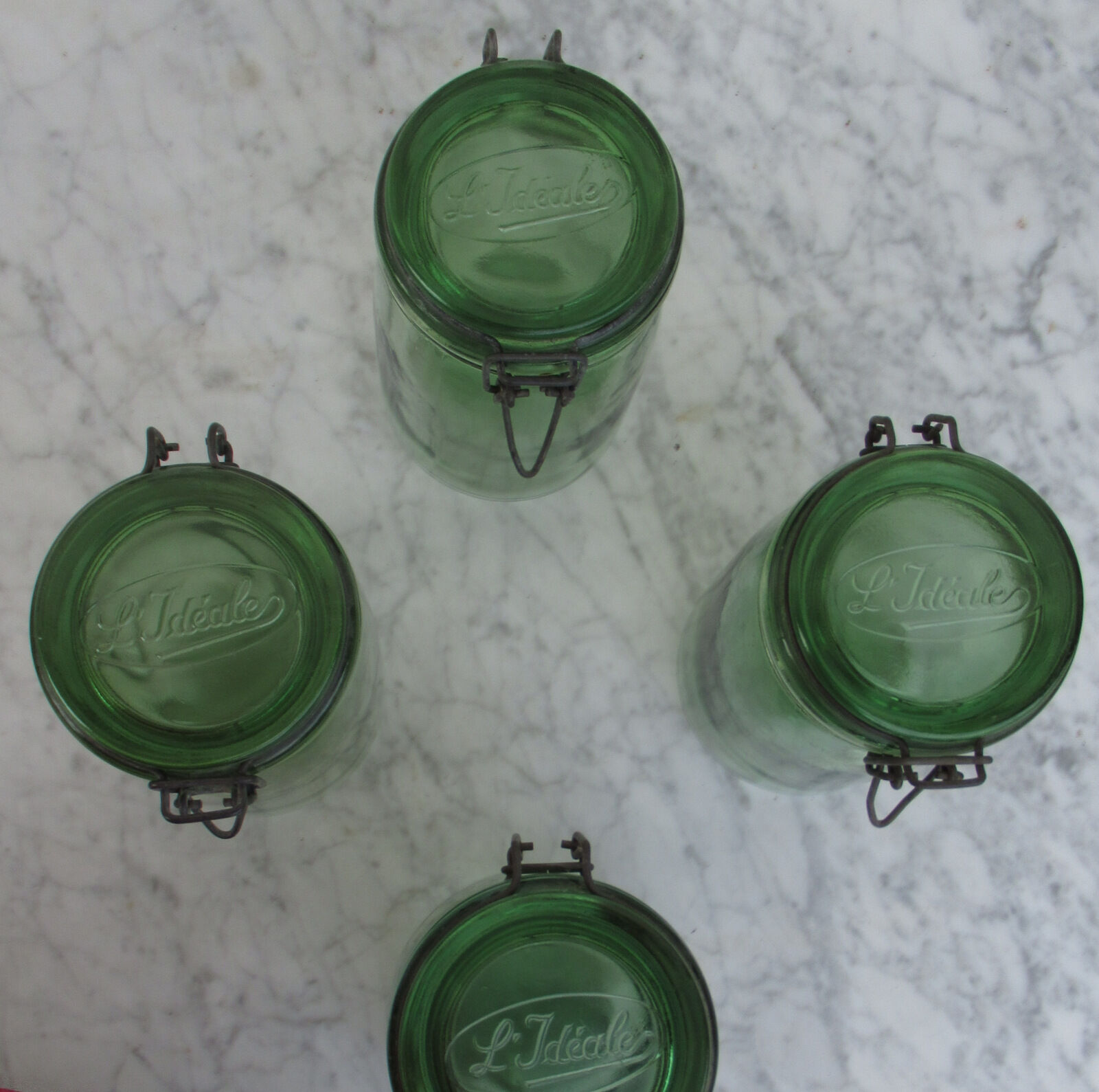 4 "Ideal" brand jars