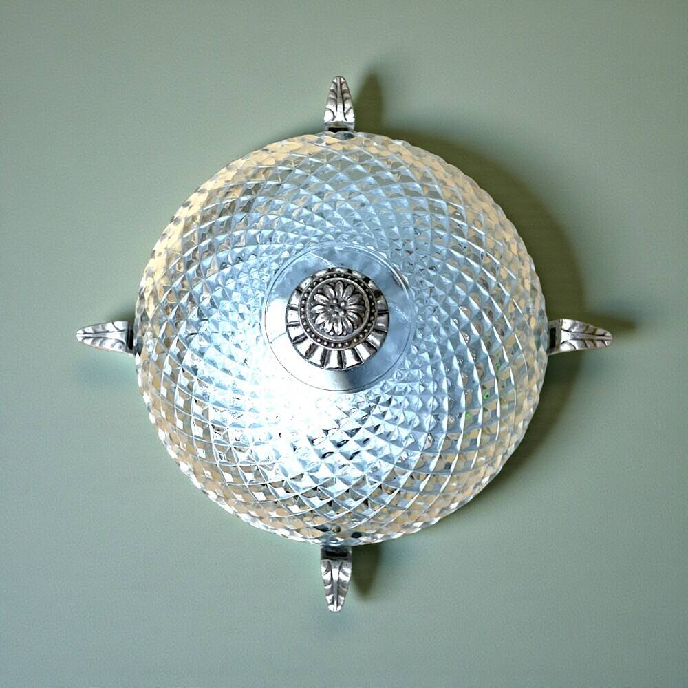 Glass Round Flush Mount wall or ceiling
