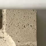 Sculpted travertine ashtray by Fratelli Manelli, Italian design 1970.