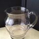 Jug, pitcher, glass water carafe with a frosted design 1.2 L